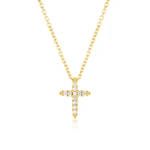 GEORGINI ROCK STAR CROSS GOLD PENDANT