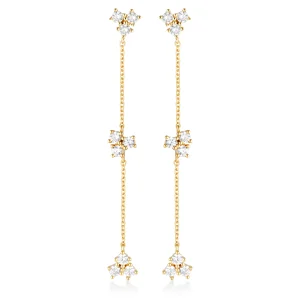 GEORGINI THE LAYERED EDIT TROIS EARRINGS GOLD