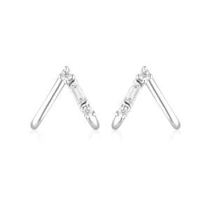 GEORGINI THE LAYERED EDIT TIGA EARRINGS SILVER