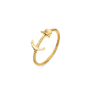 Paul Hewitt Anchor Rope Gold Ring - 54