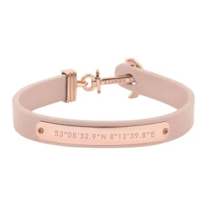 Paul Hewitt Signum Female Coordinates Rose Gold / Nude Bracelet - S