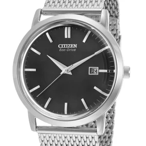 Citizen Eco-Drive Mesh Band Stainless Steel Mens Watch