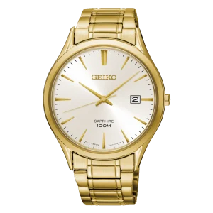 Seiko Sapphire Silver Dial Mens Watch