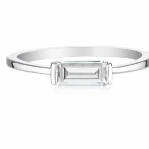 Georgini Ada Baguette Ring Silver Size 6