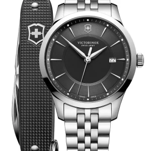 Victorinox Alliance Black Dial Stainless Steel 241801.1 Mens Watch