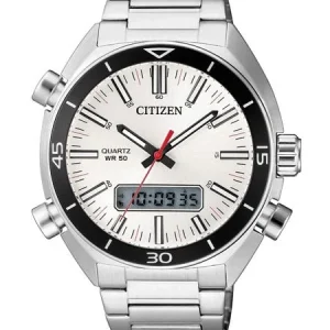 Citizen Analog Digital White Dial Mens Watch