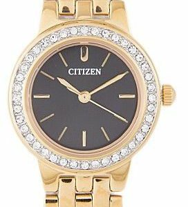 Citizen Quartz  Stainless Steel Black Dial Ej6103-53E  Womens Watch