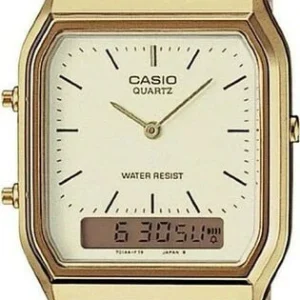 Casio Quartz Analog Digital Gold Tone Aq-230Ga-9Dmq Mens Watch