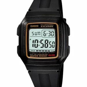Casio Digital 5 Alarms Dual Time Illuminator F-201Wa-9Adf F201Wa-9Adf Mens Watch