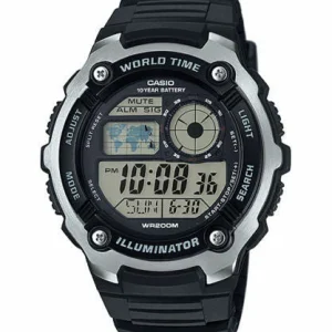 Casio Youth Illuminator World Time Digital Ae-2100W-1Av Ae2100W-1Av Mens Watch