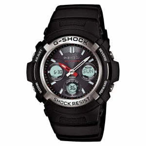 G-Shock Awgm100-1Acr Tough Solar Atomic Black Resin Sport Mens Watch