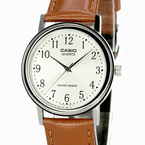 Casio Leather Mens Watch