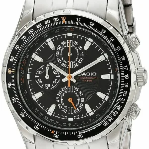 Casio Mtp4500D-1Av Slide Rule Bezel Aviator Satinless Steel Mens Watch
