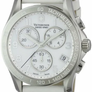 Victorinox Swiss Army Womens 241418 Classic White Mother-Of-Pearl Dial Watch