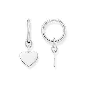 Thomas Sabo Hoop Earrings With Heart Silver TCR676