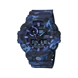 G-Shock Analog-Digital Blue Camo Men's Watch GA700CM-2A