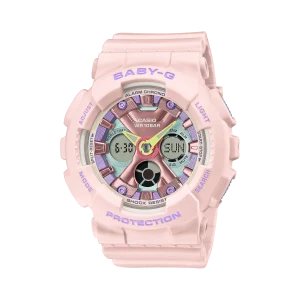 Baby-G Digital Analog Pink Resin Band Watch BA130PM-4A