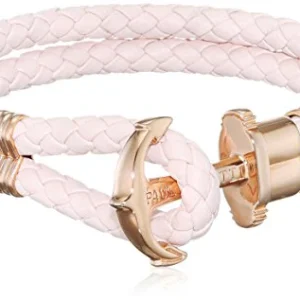 Paul Hewitt Phrep Leather Rose Gold / Pink Rose Bracelet - L