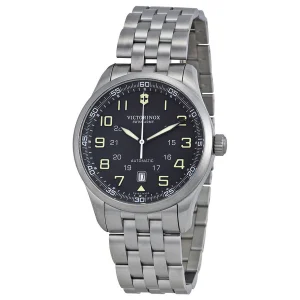 Victorinox Swiss Army Airboss Automatic Black Dial Mens Watch