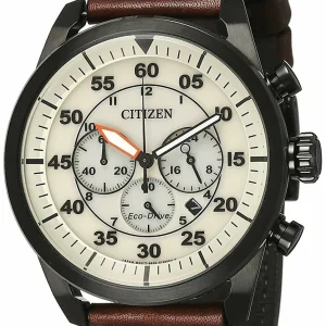 Citizen Eco-Drive Aviator Chronograph Ca4215-04W Mens Watch