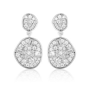 Georgini Anna Mosaic Drop Earring Silver