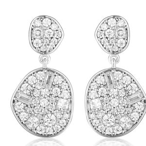 Georgini Mosaic Disc Stud Earring Gold