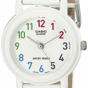 Casio Womens Lq-139L-7Bdf Analog Japanese Quartz White Synthetic Leather Watch