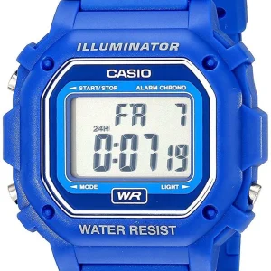 Casio F-108Wh-2Acf Water Resistant Digital Blue Resin Strap Watch