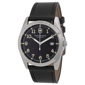 Victorinox Swiss Army Infantry Leather Strap Mens Watch