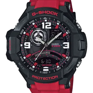G-Shock Aviation Black Dial Red Resin Watch GA1000-4B