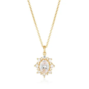 GEORGINI ICONIC BRIDAL ELOISE PENDANT GOLD