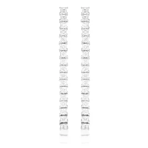 GEORGINI ICONIC BRIDAL VERA EARRINGS SILVER