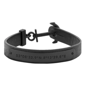 Paul Hewitt Signum Male Coordinates Black / Black Bracelet - L