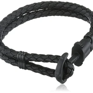 Paul Hewitt Phrep Leather Black / Black Bracelet - M