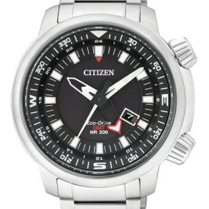 Citizen Eco-Drive Promaster Gmt 200M Bj7081-51E Mens Watch
