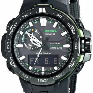 Casio Prw-6000Y-1Acr Pro Trek Black Analog-Digital Sport Mens Watch
