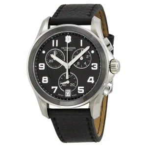 Victorinox Swiss Army Chrono Classic Black Ceramic Bezel Mens Watch 241545