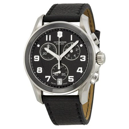 Victorinox Swiss Army Chrono Classic Black Ceramic Bezel Mens Watch 241545 - Image 5