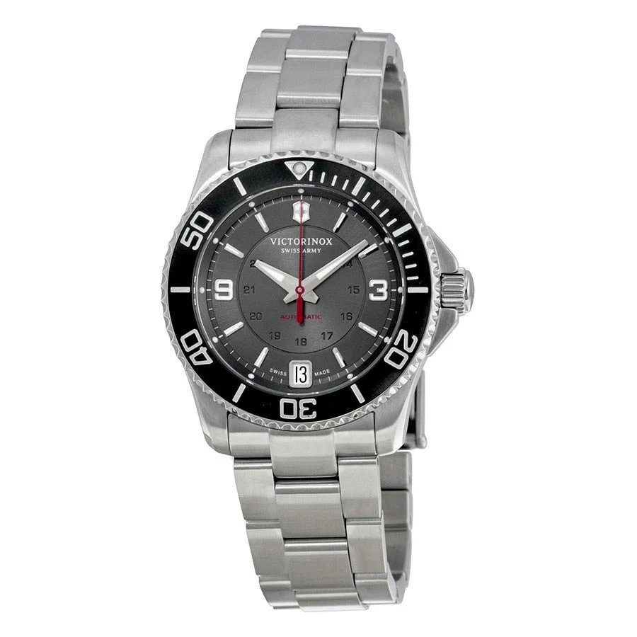 Victorinox Womens 'Maverick' Swiss Stainless Steel Automatic Watch (Model: 241708)