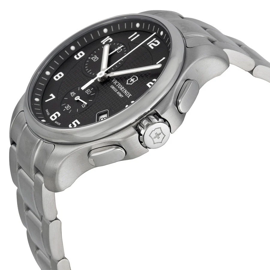 Victorinox Officers Chronograph Stainless Steel Mens Watch 241592 - Image 2
