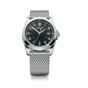 Victorinox Swiss Army Infantry Black Dial Steel Mens Watch