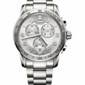 Victorinox Swiss Chronograph Xl Silver Dial Mens Watch