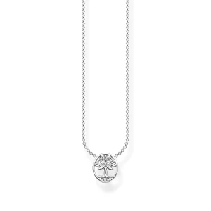 Thomas Sabo Necklace Tree of Love white stones silver