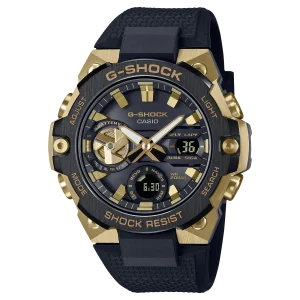 G-Shock G-Steel Solar Black Resin Band Watch GSTB400GB-1A9