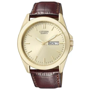 Citizen Quartz Gold Tone Analog Bf0582-01P Mens Watch