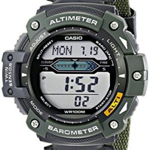 Casio Sgw300Hb-3Avcf Multi-Function Sport With Green Nylon Band Mens Watch