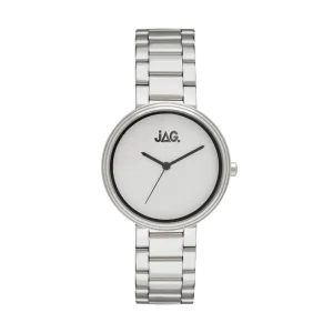 Jag Natalie White Matte Dial/Silver Bracelet Womens Watch