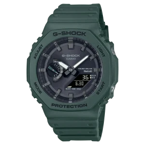 G-Shock CasioOak GAB2100-3A Green Watch with Smartphone Link and Tough Solar