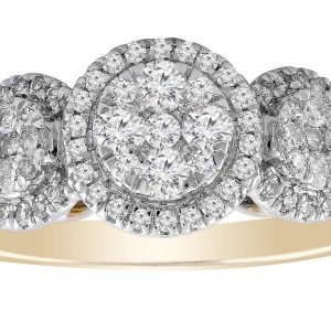 Ring with 0.5ct Diamond In 9K Yellow Gold