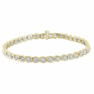 Bracelet  With 0.5Ct Diamonds In 9K Yellow Gold